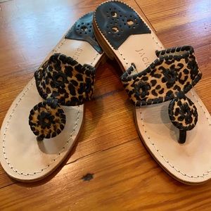 Jack Rogers leopard sandals